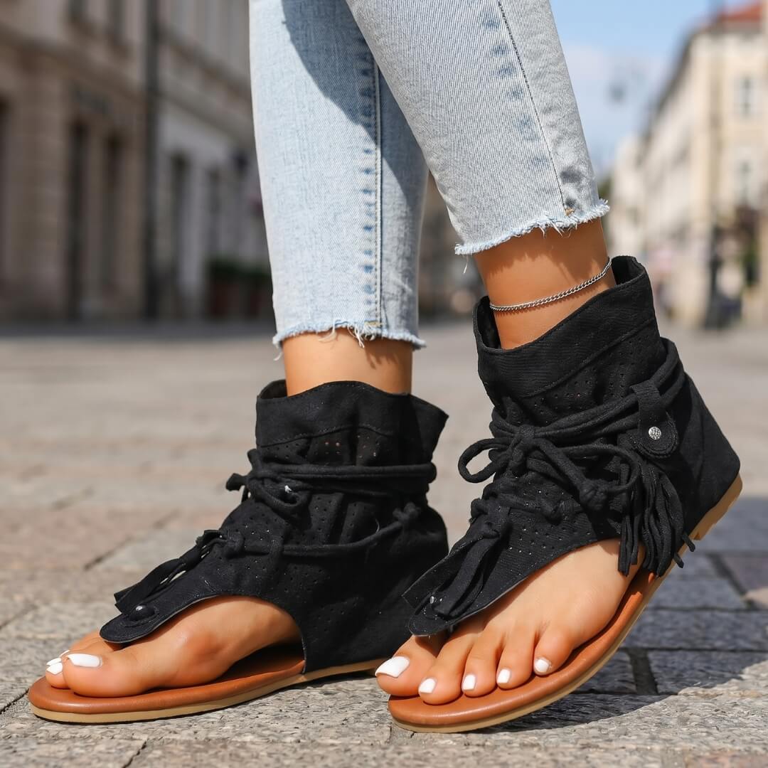 Indira Suede Sandals