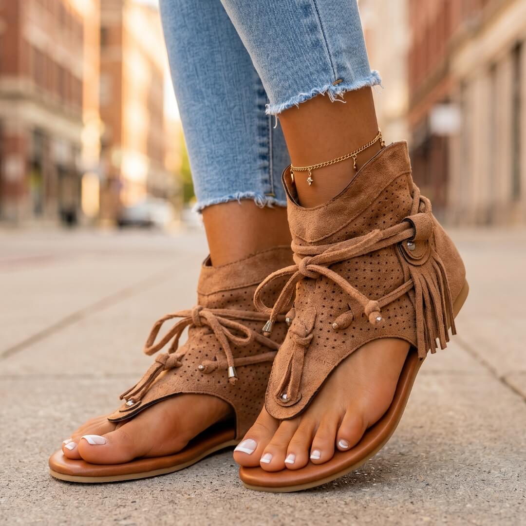 Indira Suede Sandals