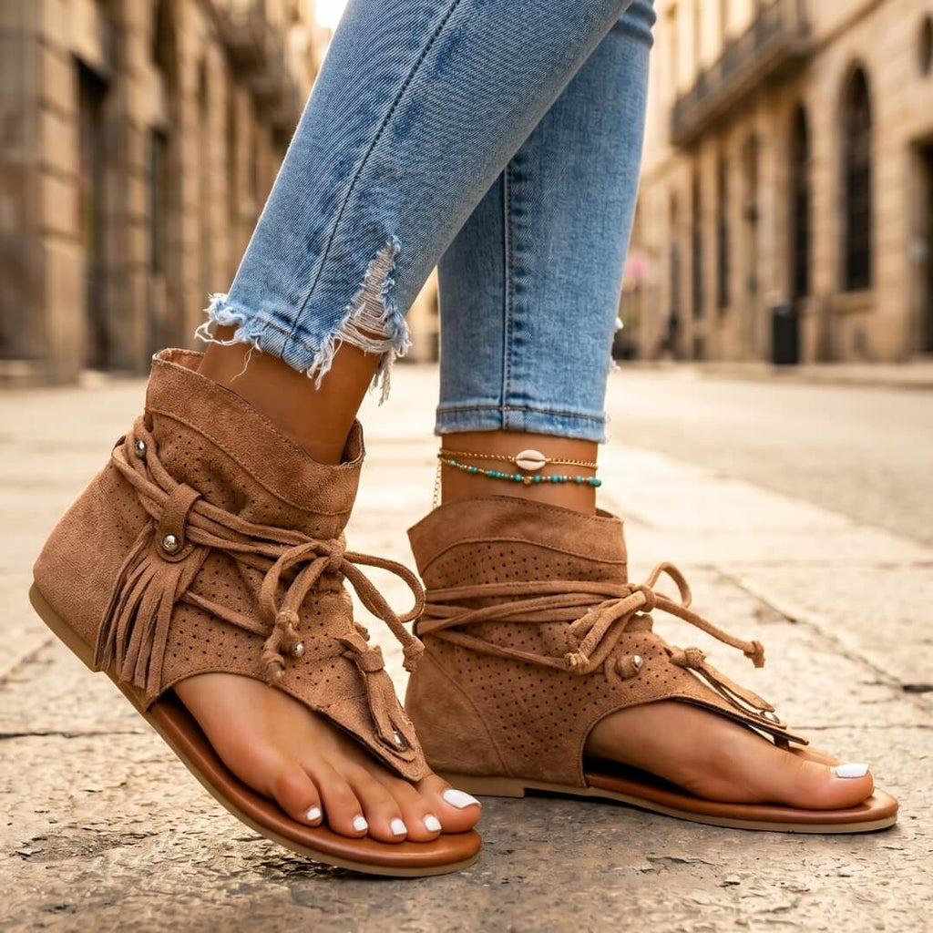 Indira Suede Sandals