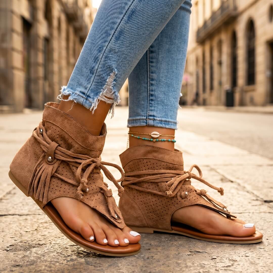 Indira Suede Sandals