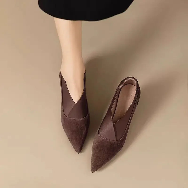 Elara Suede Heels